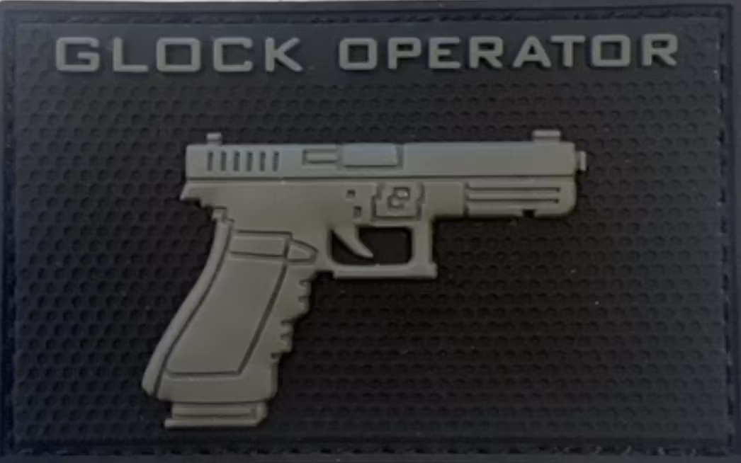 Glock Operator - Grå - Patch - Pvc