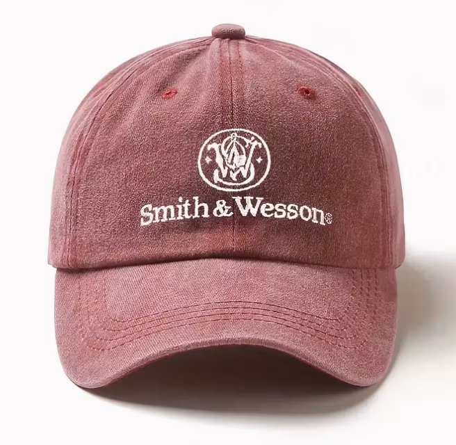 Smith & Wesson - Cap - Wine Red - White text