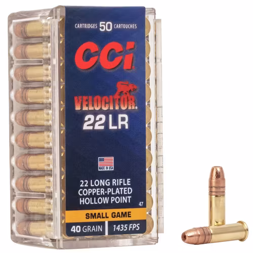 CCI -  Rimfire Ammunition -  .22 LR - Velocitor - CP - HP - 40gr - 50/Box