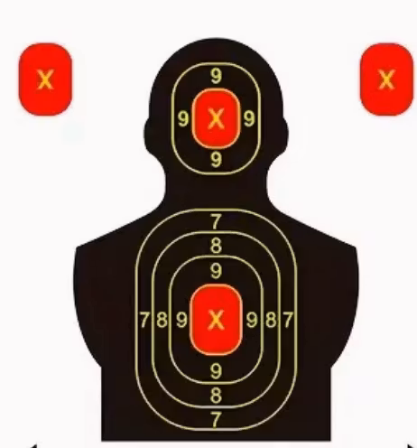 Fluorescent Splatter Target - X - 200 Pack