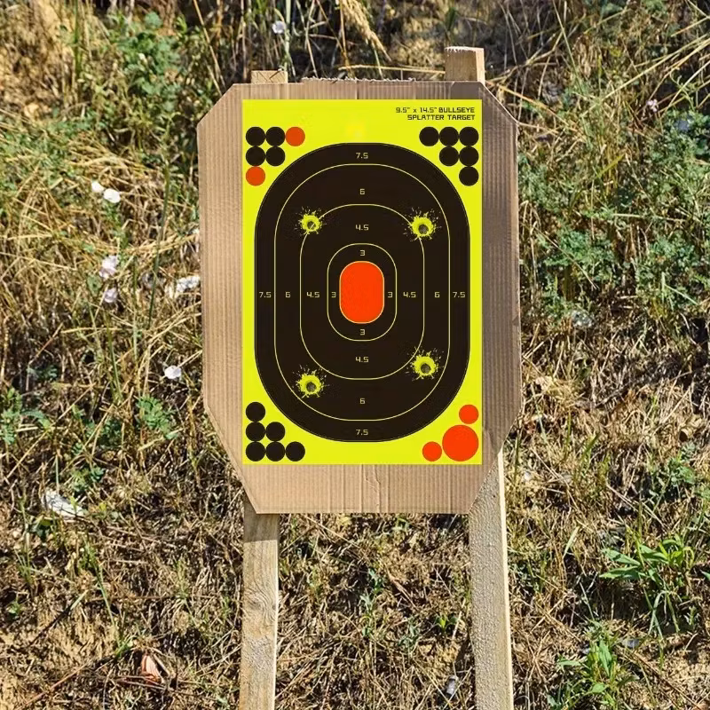 Fluorescent Splatter Target - Bullseye