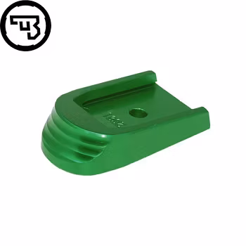 CZ - P-10 - Extended magazine base pad - Aluminium - Grön