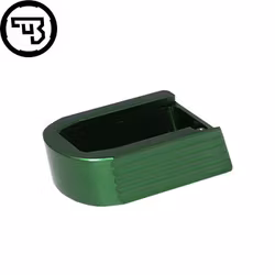 CZ - P-10M - Magazine base pad - +1 - Aluminium - Grön