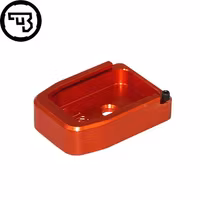 CZ - P-10 - Magazine base pad - +1 - Aluminium - Svart