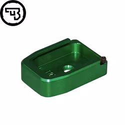 CZ - P-10 - Magazine base pad - +1 - Aluminium - Grön