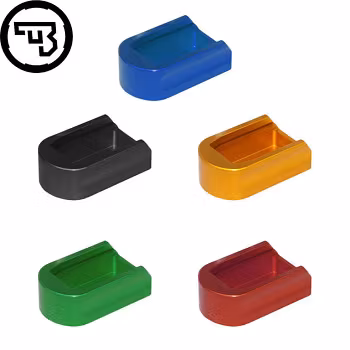 CZ - P-10 - Magazine base pad - +2 - Aluminium - Svart