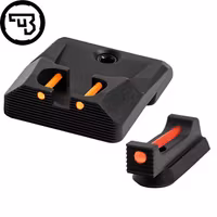 CZ - P-10 - Fast siktes set med fiberoptik - Original CZ - 1 mm Röd - Orange