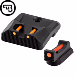 CZ - P-10 - Fast siktes set med fiberoptik - Original CZ - 1 mm Röd - Orange