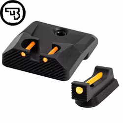 CZ - P-10 - Fast siktes set med fiberoptik - Original CZ - 1 mm Gul - Orange