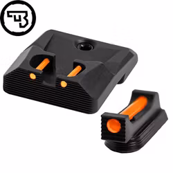 CZ - P-10 - Fast siktes set med fiberoptik - Original CZ - 1,5 mm Orange - Orange