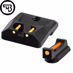 CZ - P-10 - Fast siktes set med fiberoptik - Original CZ - 1 mm Orange - Gul