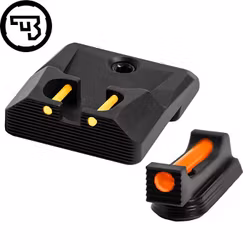 CZ - P-10 - Fast siktes set med fiberoptik - Original CZ - 1,5mm Orange - Gul
