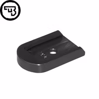 CZ - P-10 - Magazine base pad - Aluminium - Svart
