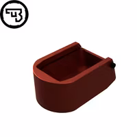 CZ - P-10, CZ P-07, CZ P-09 - Magazine base pad - +2rnd - Aluminium - Röd