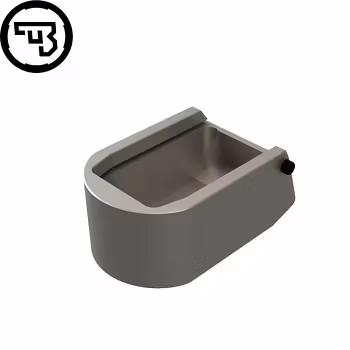 CZ - P-10, CZ P-07, CZ P-09 - Magazine base pad - +2rnd - Aluminium - Silver
