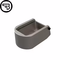 CZ - P-10, CZ P-07, CZ P-09 - Magazine base pad - +2rnd - Aluminium - Silver