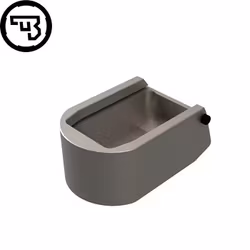 CZ - P-10, CZ P-07, CZ P-09 - Magazine base pad - +2rnd - Aluminium - Silver