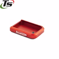 Toni System - P-10F - Magazine base pad - +0,5 Rnd - Aluminium - Röd