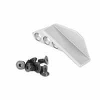 Toni System - 4 holes thumb rest, left side, right hand shooter - Silver