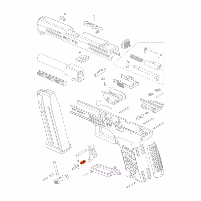 CZ - P-10 - Trigger Safety Pin - #34