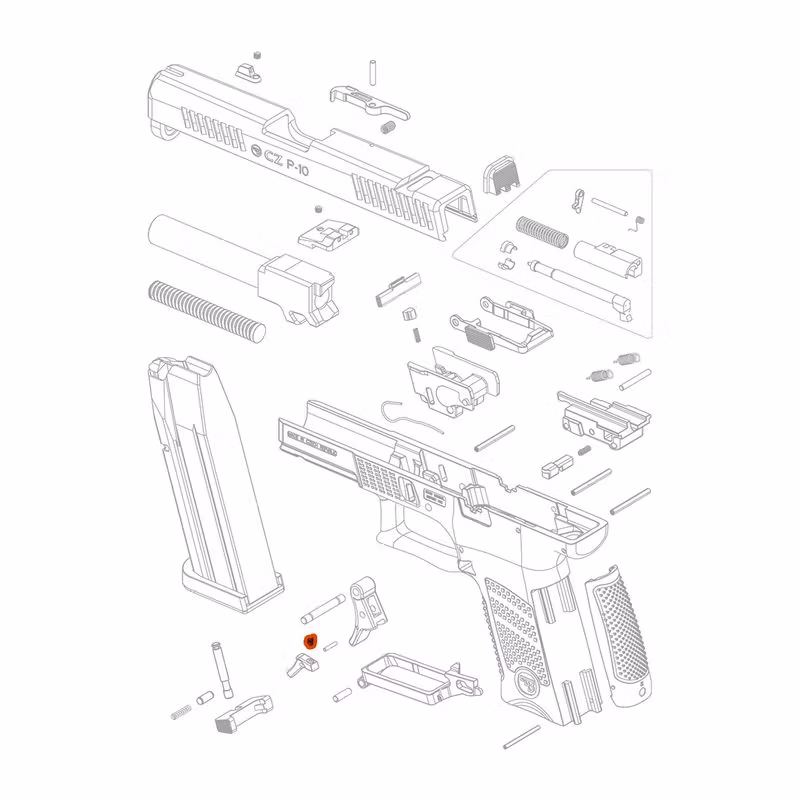 CZ - P-10 - Trigger Safety Spring - #26