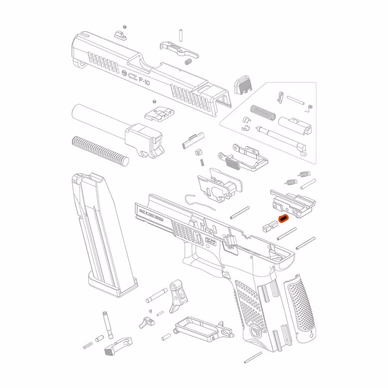 CZ - P-10 - Trigger Bar Disconnector Spring - #24