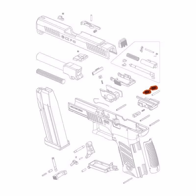 CZ - P-10 - Trigger Bar Spring - #22