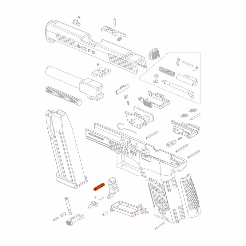 CZ - P-10 - Front Insert Pin - #35