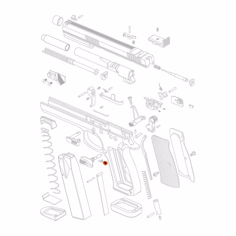 CZ - P-07/09/10 - Magazine release spring  - Shadow2 /75/ TS2 - Safety latch spring