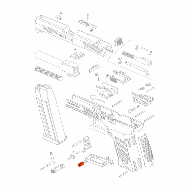 CZ - P-10 - Trigger Bar Pin - #28