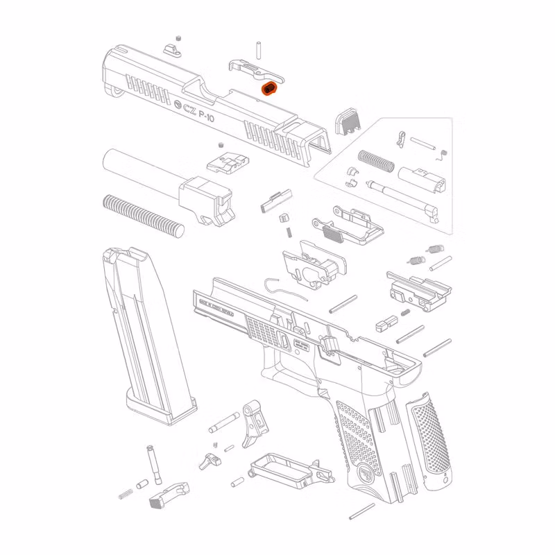 CZ - P-10 / P-07 / P-09/P-9 Nocturne - Extractor Spring - #20
