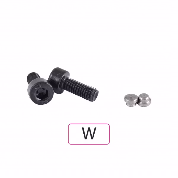 Toni System - Locator Pin W - 2-pack + skruvar för red dot-sikte – Monteringsstift för rödpunktsikte