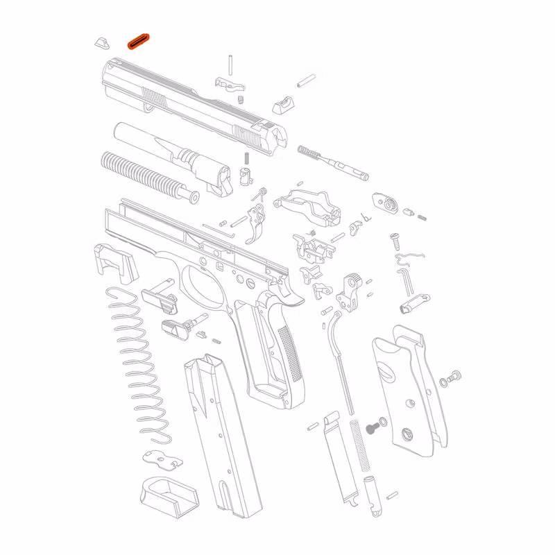 CZ - CZ 75 / SP-01 / Shadow 2 / TS2 / RAMI - Front sight pin - 2x100