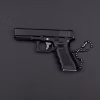 Glock - Keychain - Samlarpistol - Svart