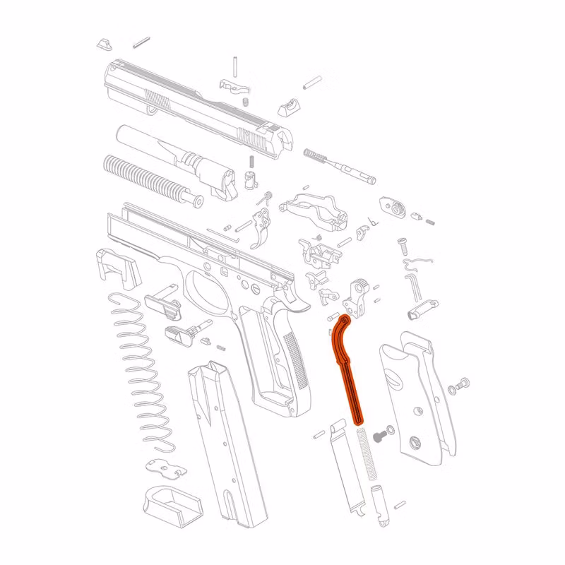 CZ - CZ 75/85/SP-01 - Main Spring Strut