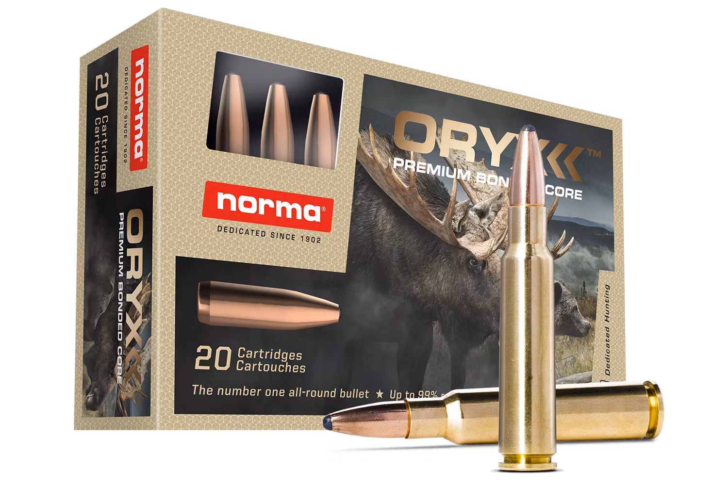 Norma - 9.3x74r - Oryx - 18,47gr/285g - 20/ask