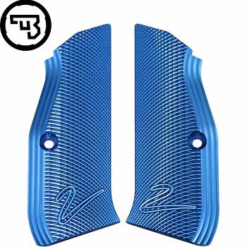 CZ - CZ 75 Shadow - Aluminium grip with "2" - Long - Blå