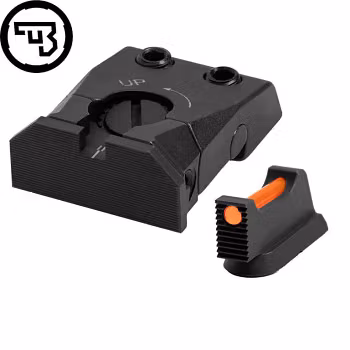 CZ - Shadow 2 - Sikte justerbart set - Fiber 1,5mm - Orange - Type C