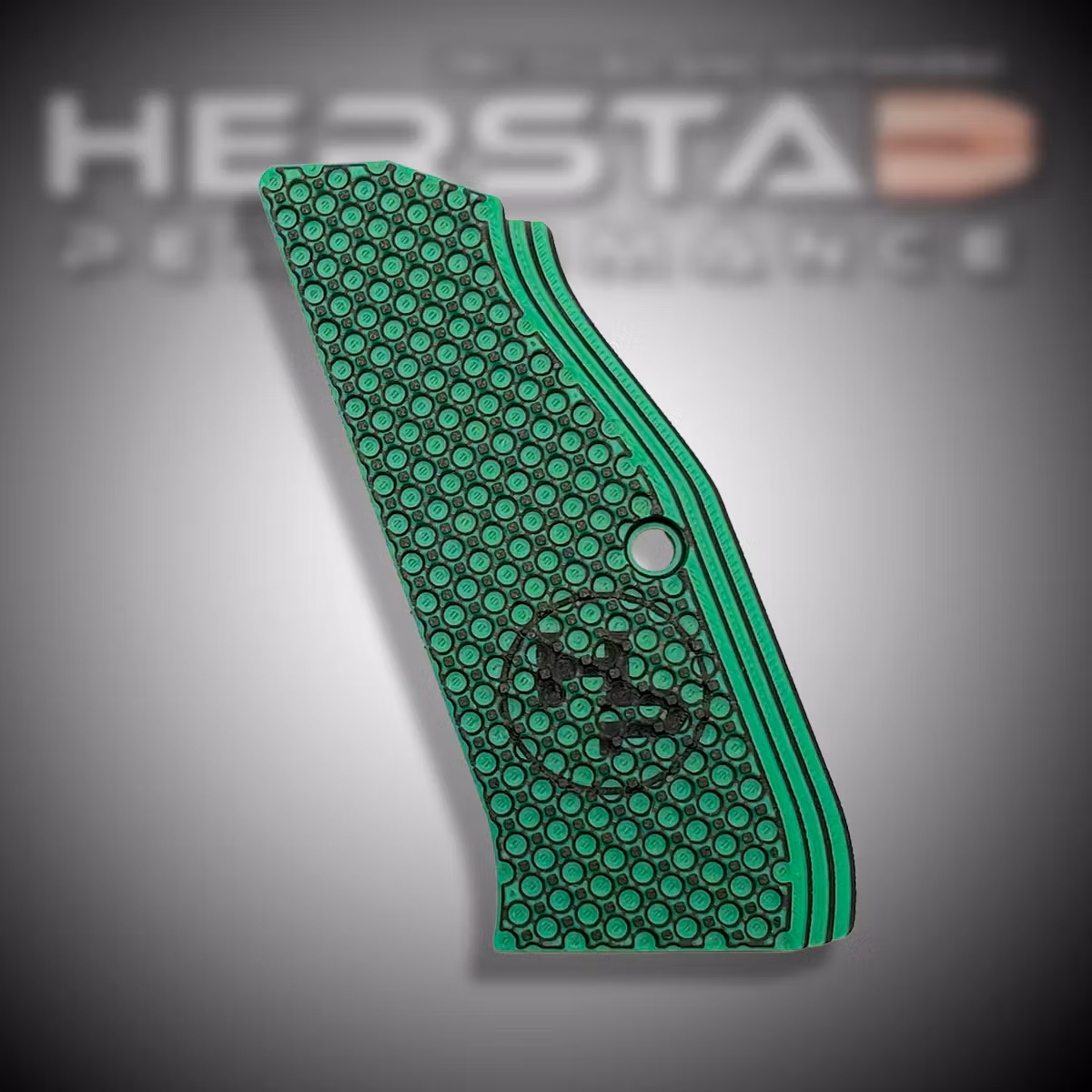 Herstad Performance - CZ Shadow 2 - Thin Flat - Long - Green/Black (Black logo)