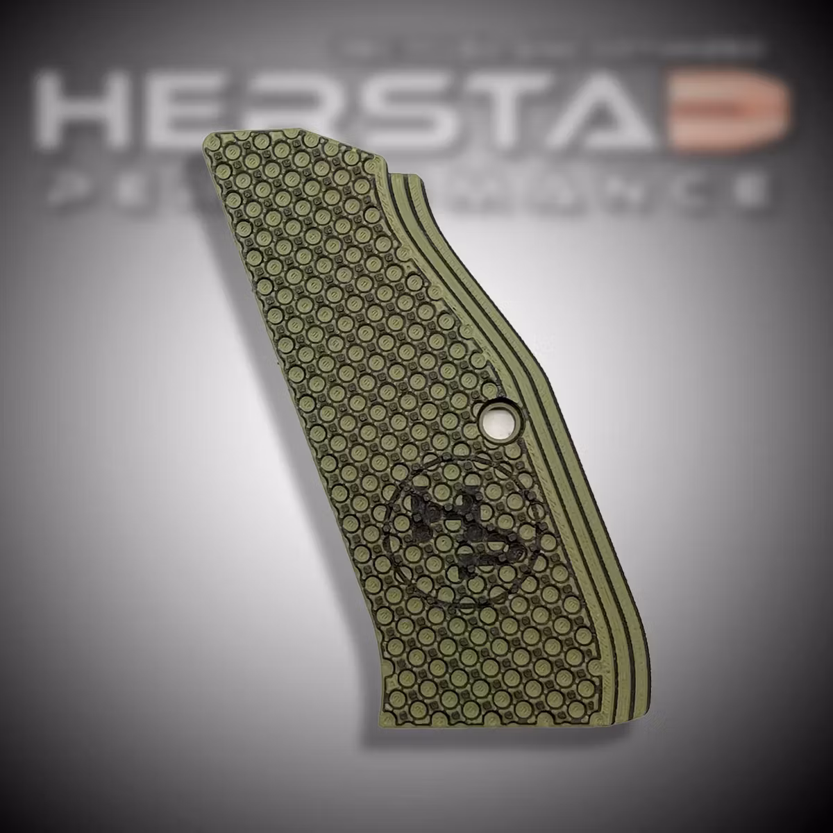Herstad Performance - CZ Shadow 2 - Thin Flat - Long - Army Green/Black (Black logo)