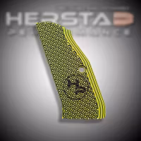 Herstad Performance - CZ Shadow 2 - Thin Flat - Long - Yellow/Black (Black logo)