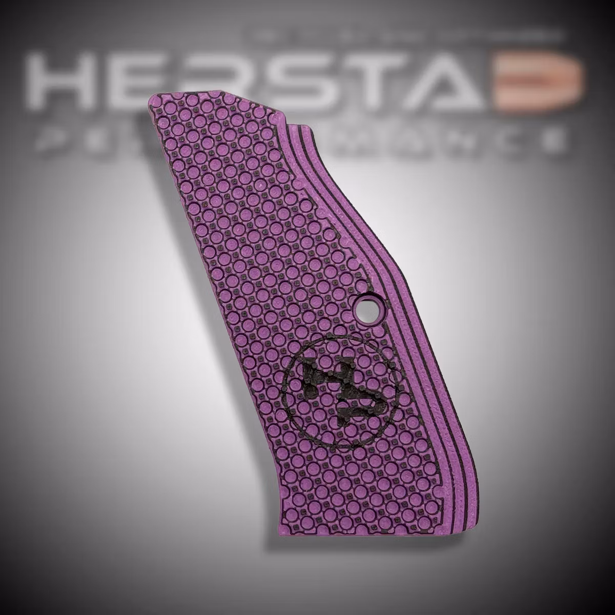 Herstad Performance - CZ Shadow 2 - Thin Flat - Long - Purple/Black (Black logo)
