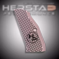 Herstad Performance - CZ Shadow 2 - Thin Flat - Long - Pink Pudder/Black (Black logo)