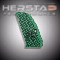 Herstad Performance - CZ Shadow 2 Compact - Thin Flat - Green/Black (Black logo)