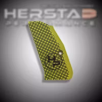 Herstad Performance - CZ Shadow 2 Compact - Thin Flat - Yellow/Black (Black logo)