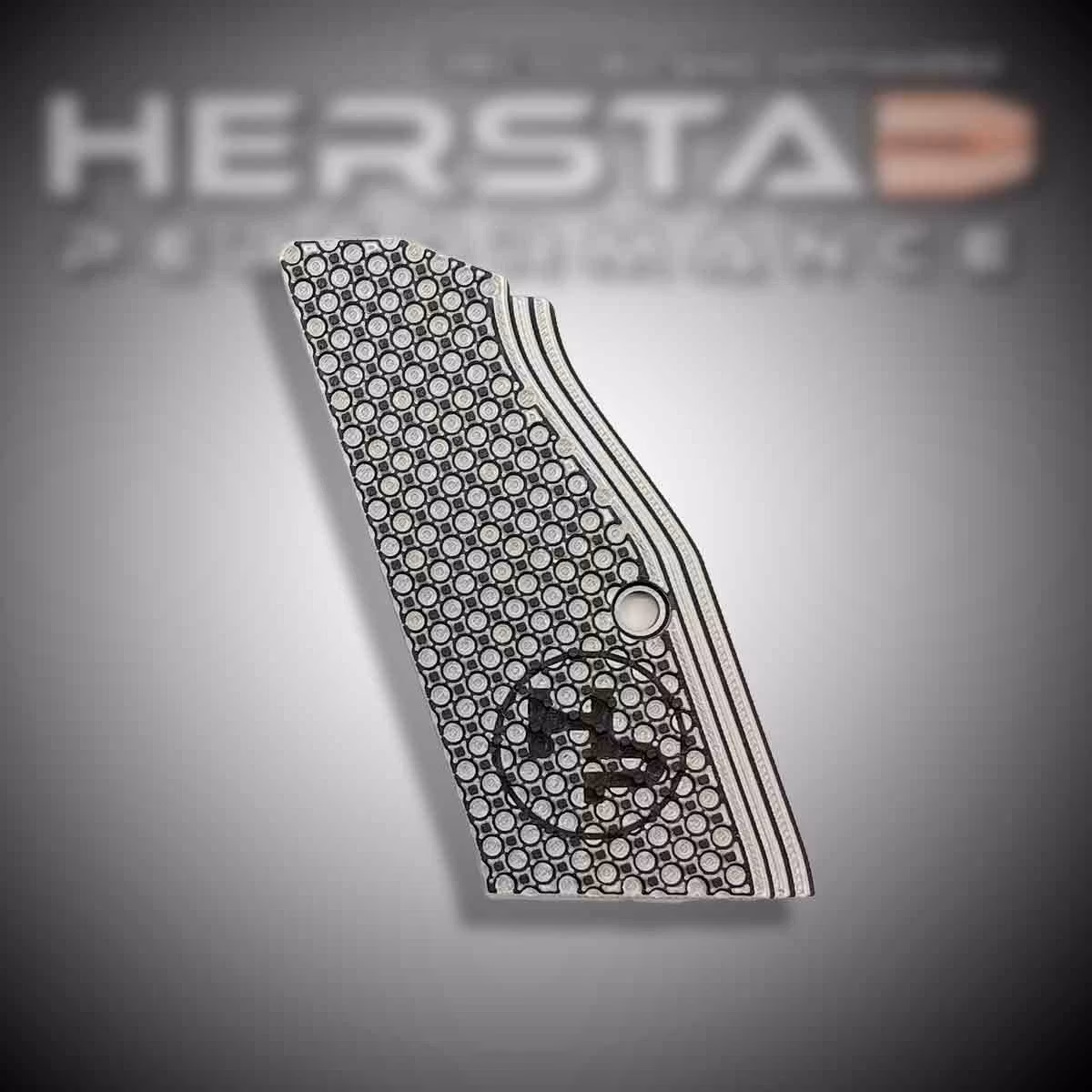 Herstad Performance - CZ Tactical Sport 2 - Thin Flat - Silver/Black (Black logo)