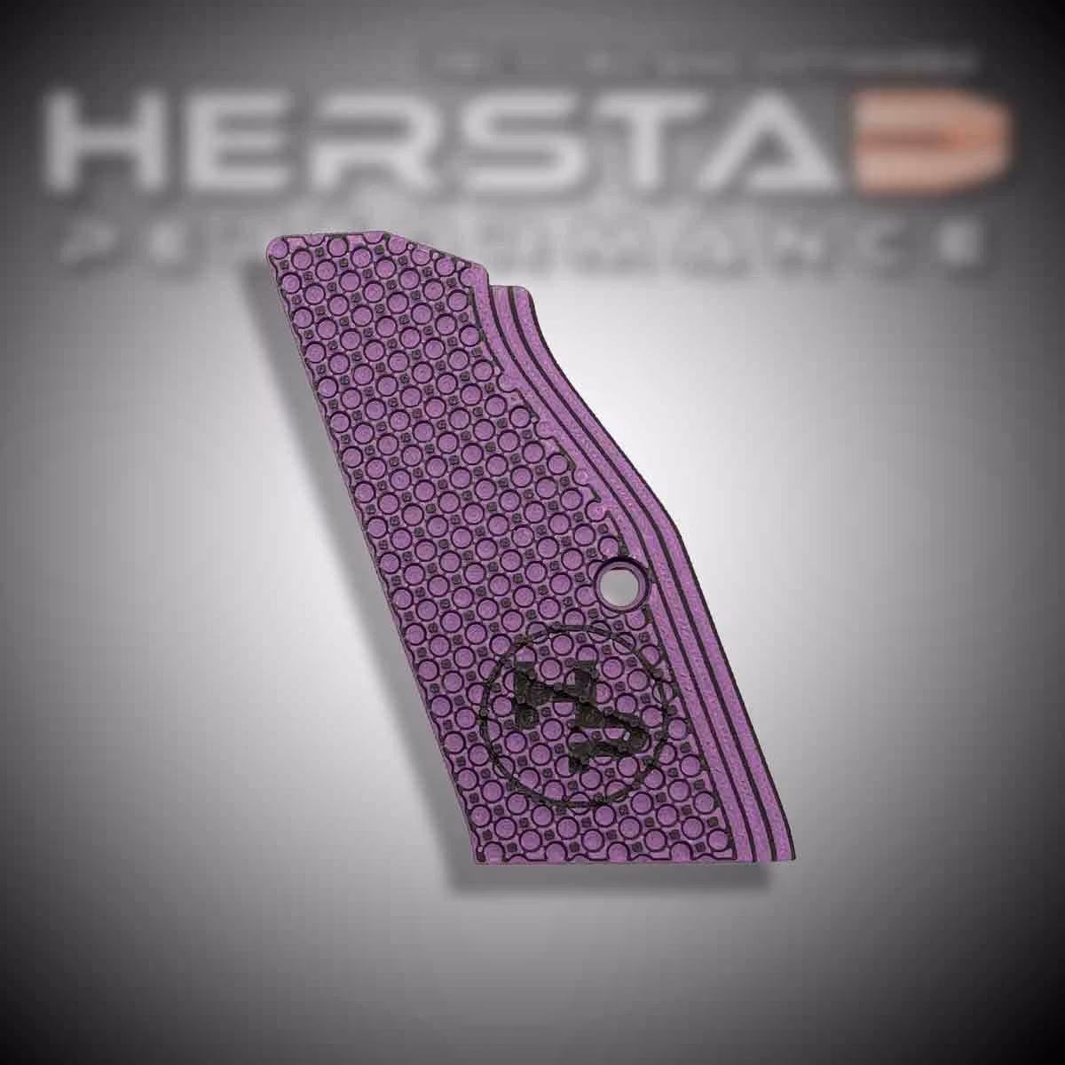 Herstad Performance - CZ Tactical Sport 2 - Thin Flat - Purple/Black (Black logo)