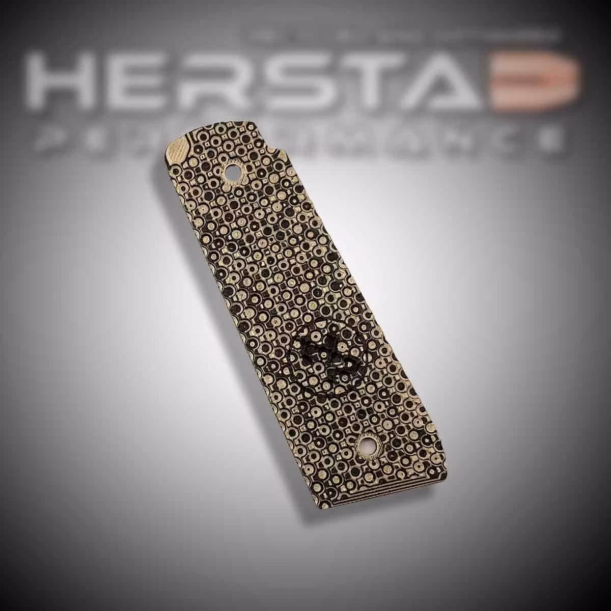 Herstad Performance - Ruger MK IV 22/45 - Palm Swell - Gold/Black (Black logo)