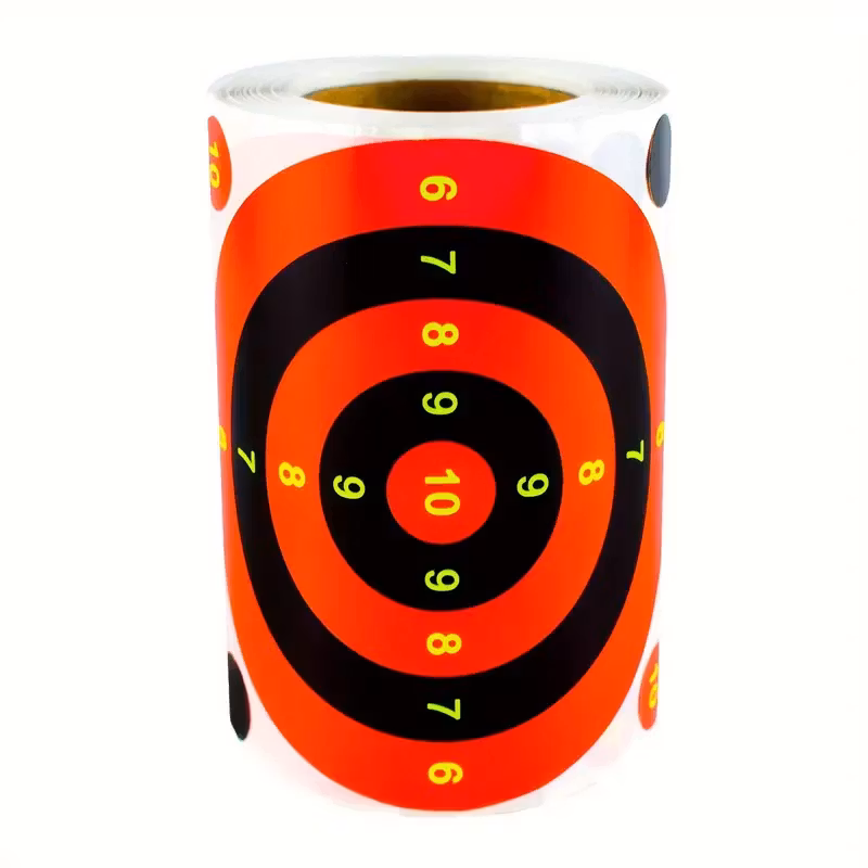 Fluorescent Splatter Target - Circle - Orange - Stor - 100 Pack