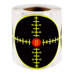 Fluorescent Splatter Target - Lines - Yellow/Black - 200 Pack